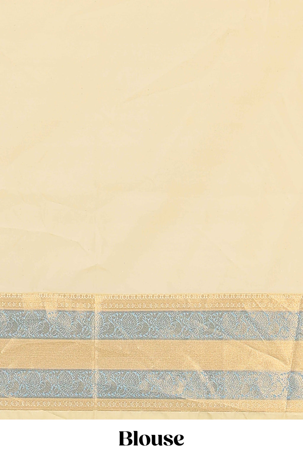 Drak green unique striped kathan silk saree with contrast border and blouse