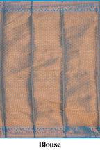 Green butta designed  kathan silk saree with contrast border and blouse