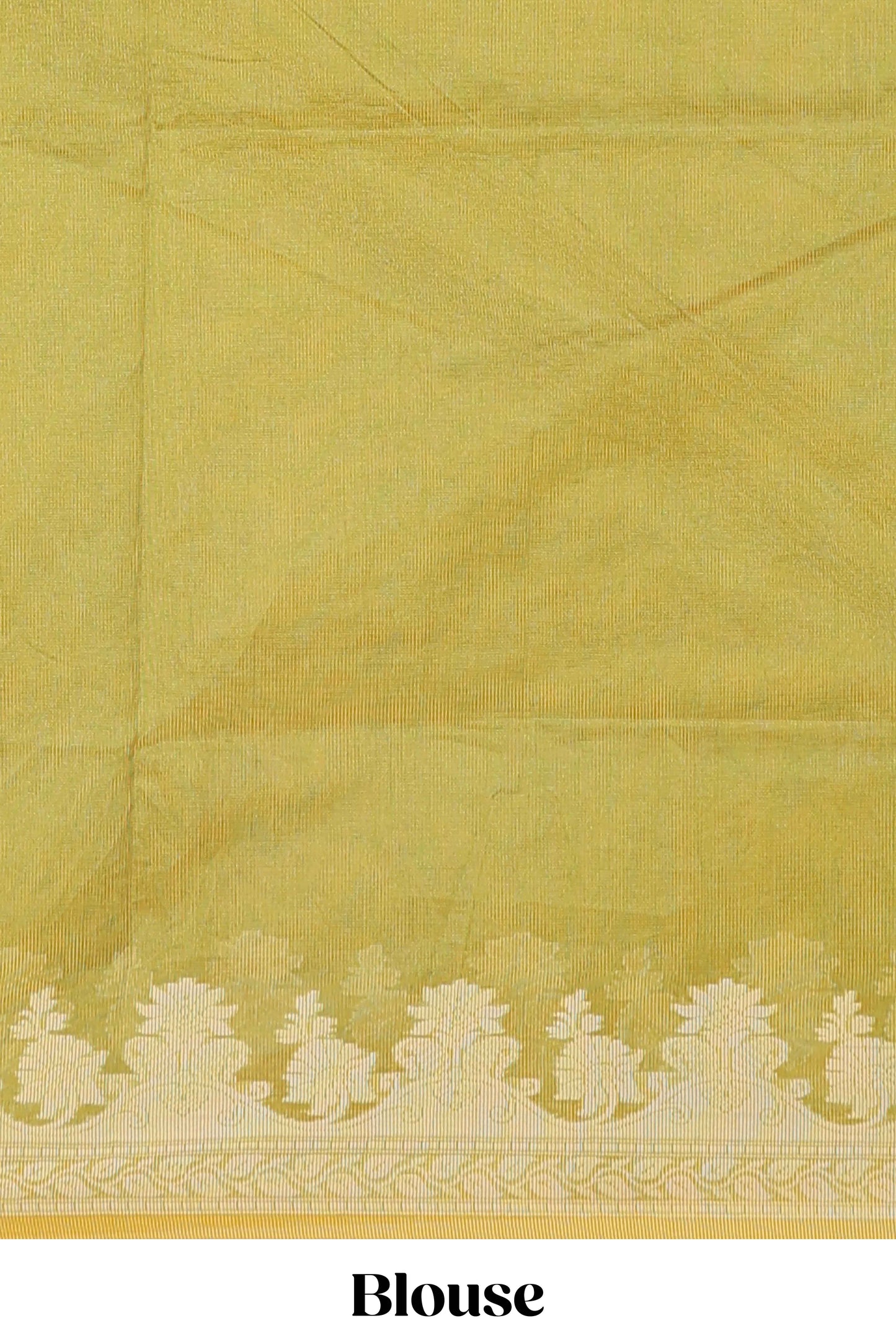 Green leaf design kota cotton saree with self border and matching blouse