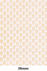 Yellow checked design kota cotton saree with self border and contrast floral print blouse
