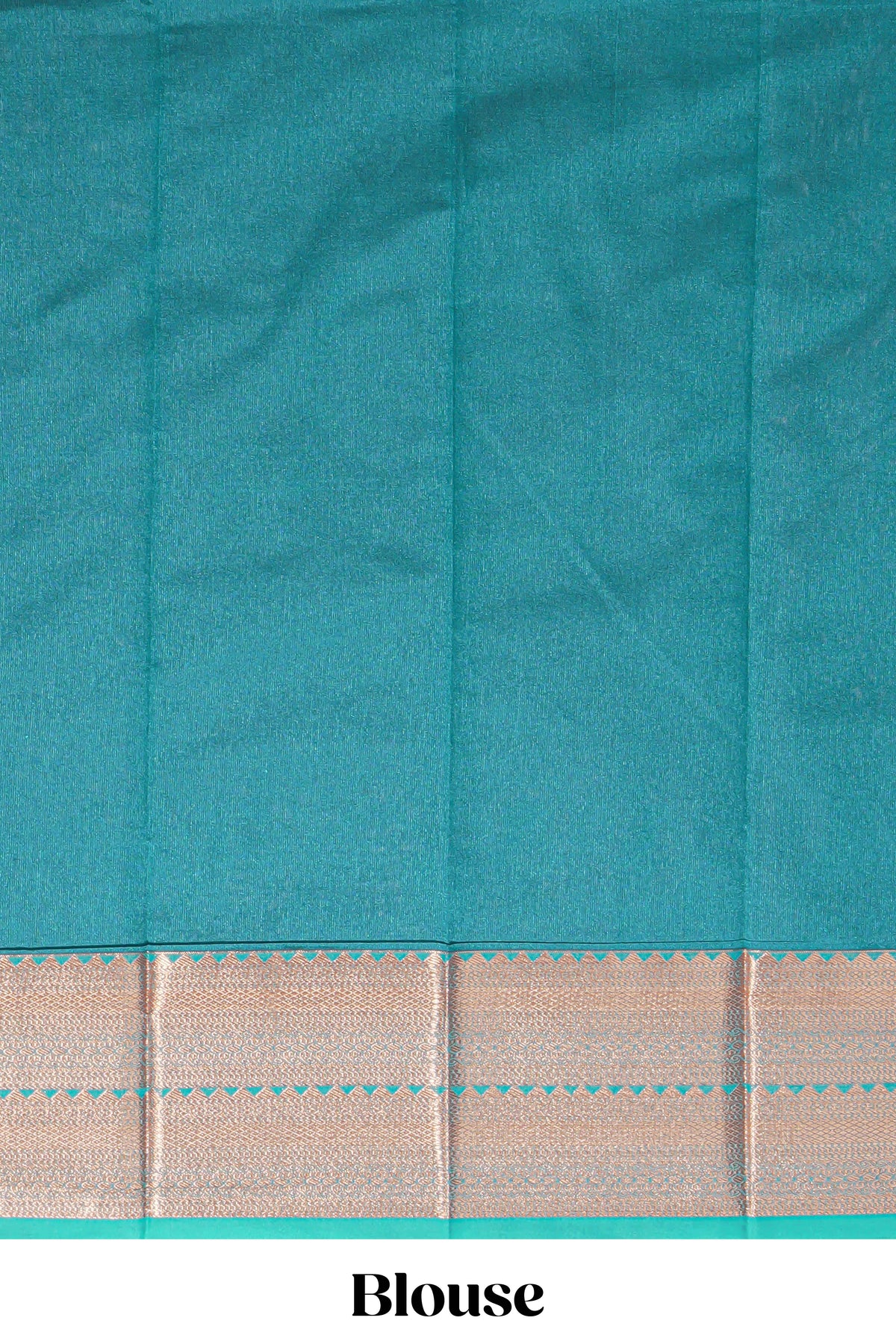 Rich Magenta Kota Cotton Saree With Gold Zari Floral Buttas, Teal Zari Border, Woven Zari Pallu And Contrast Blouse Piece