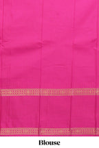 Lime Yellow color kotta cotton saree with copper zari floral buttas a rich zari border and woven zari pallu with matching blouse piece