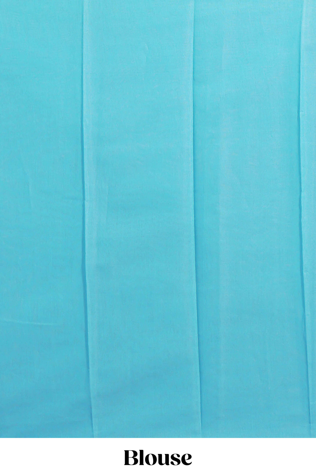 Sky blue Kotta cotton saree with woven buttas contrasting purple Ikat-inspired border and a geometric woven pallu with matching blouse