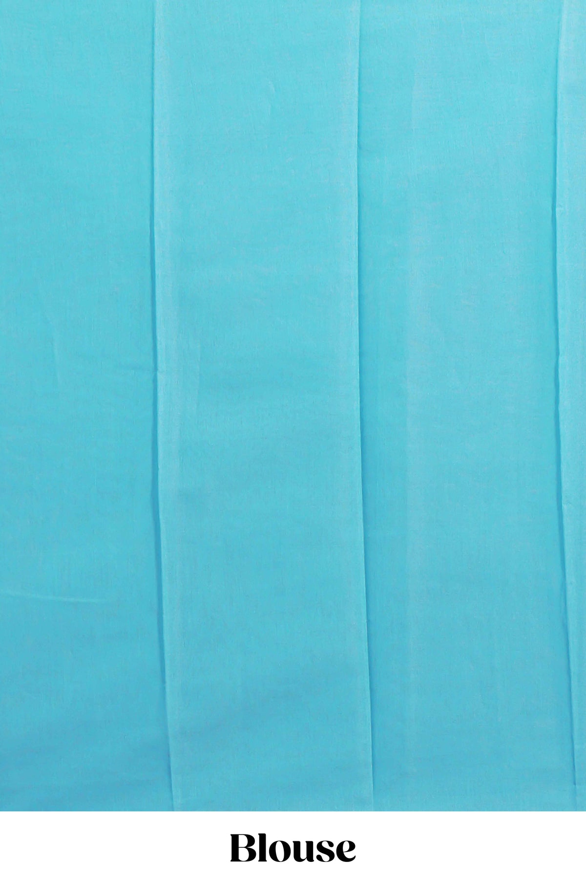 Sky blue Kotta cotton saree with woven buttas contrasting purple Ikat-inspired border and a geometric woven pallu with matching blouse