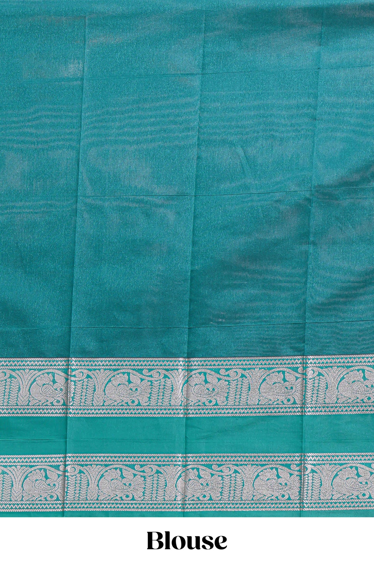 Violet kota cotton saree with silver zari square buttas retta petta zari border and woven zari pallu with contrast blouse