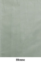 Pastel green Kotta saree with gold woven checks and butta  with rich gold zari woven pallu with matching blouse