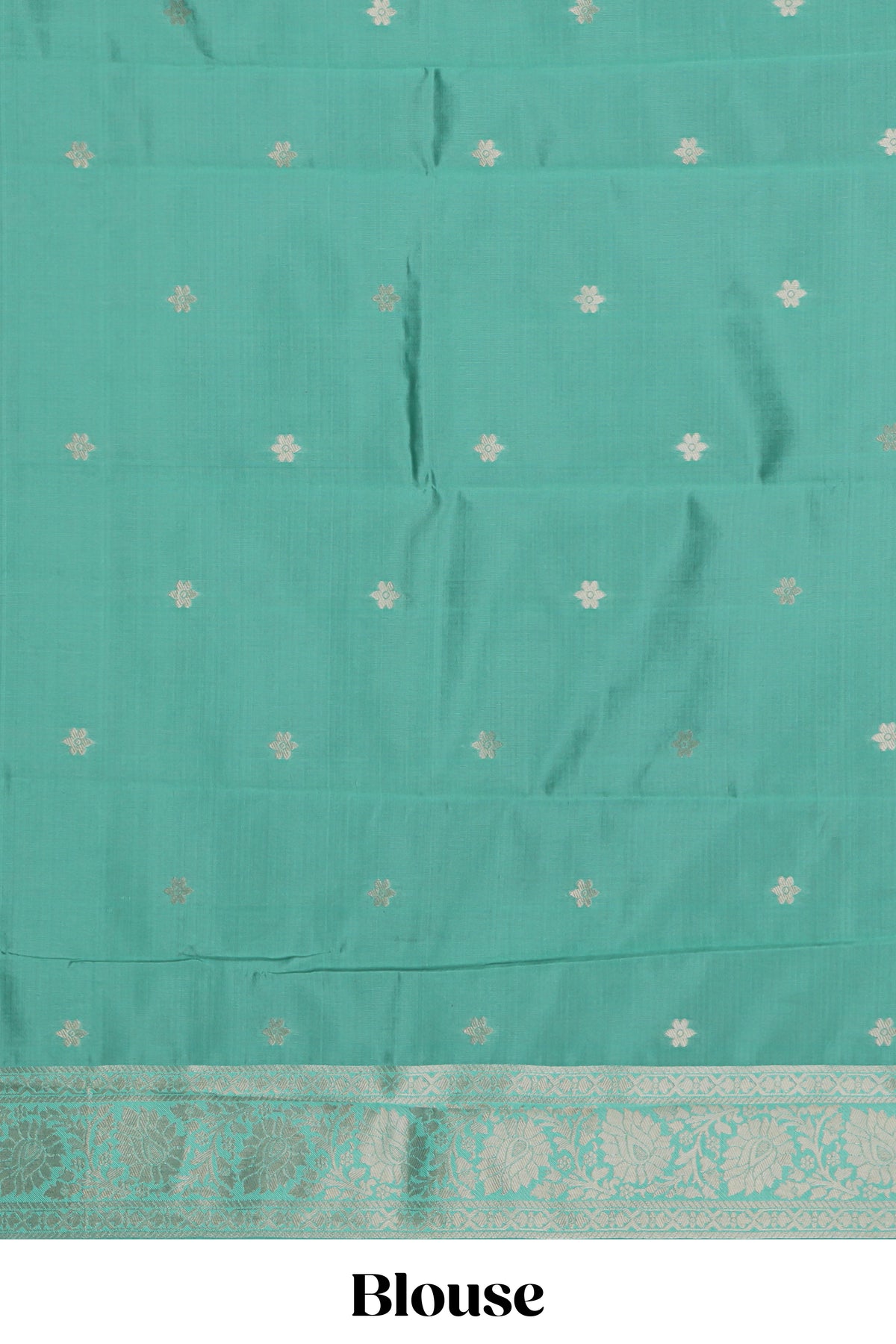 Purple striped zari motifs design kota cotton saree with contrast zari border and motifs blouse