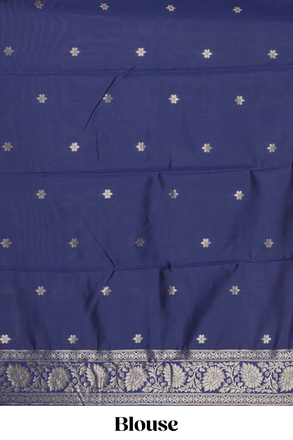 Green striped zari motifs design kota cotton saree with contrast zari border and motifs blouse