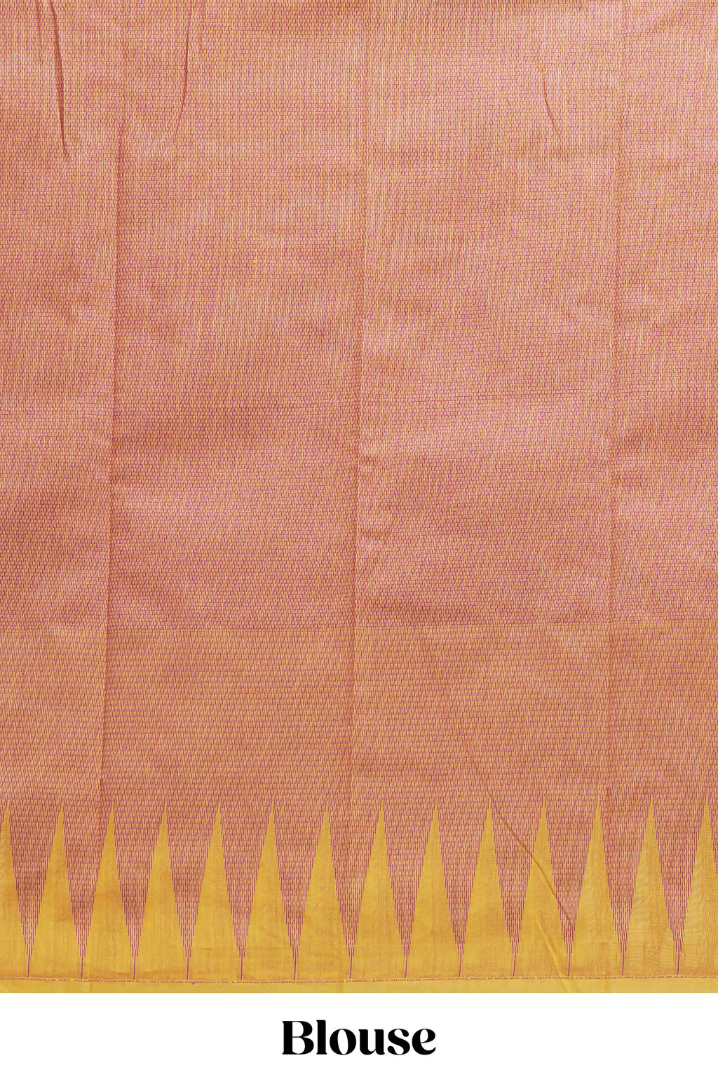 Yellow Kota Cotton Saree With Gold Zari Buttas, Temple Design Zari Border, Woven Zari Pallu And Matching Blouse Piece