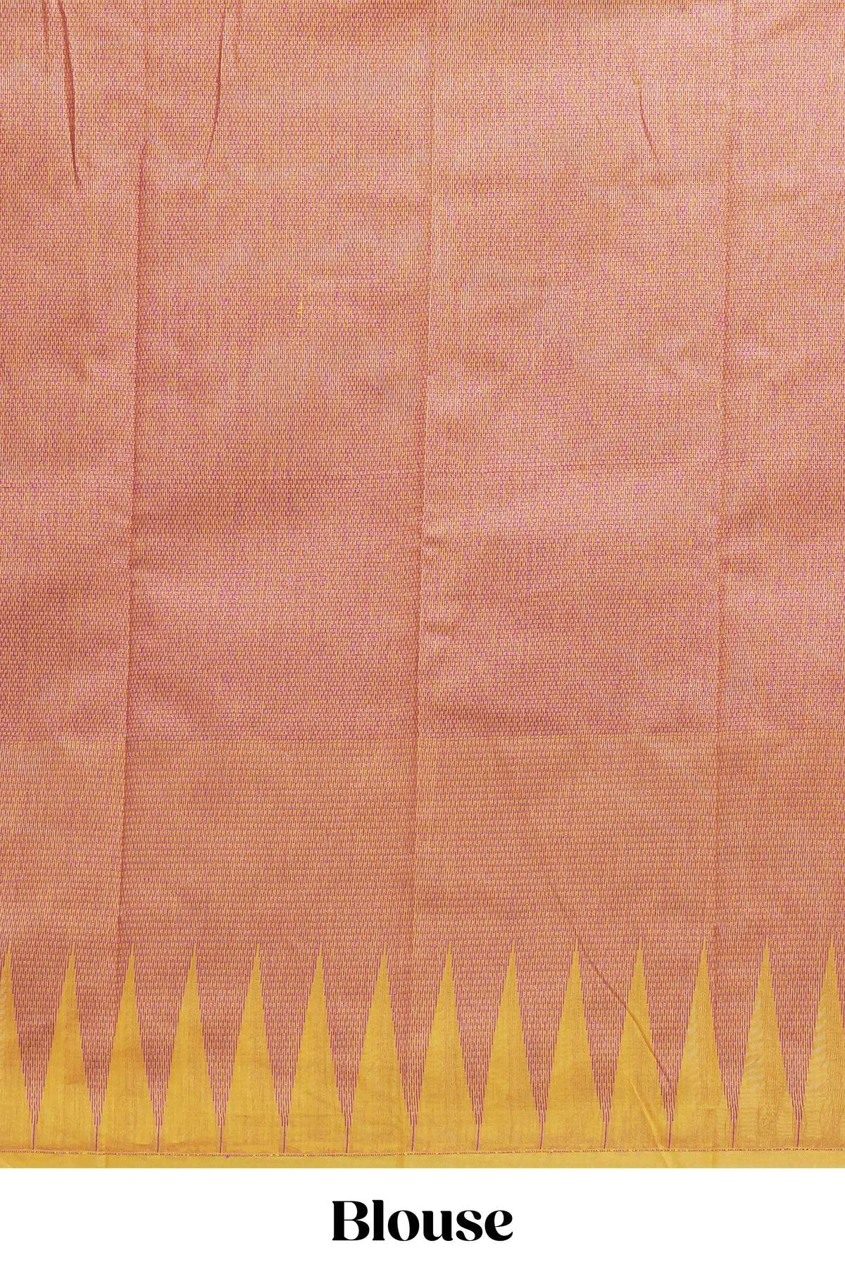 Yellow Kota Cotton Saree With Gold Zari Buttas, Temple Design Zari Border, Woven Zari Pallu And Matching Blouse Piece