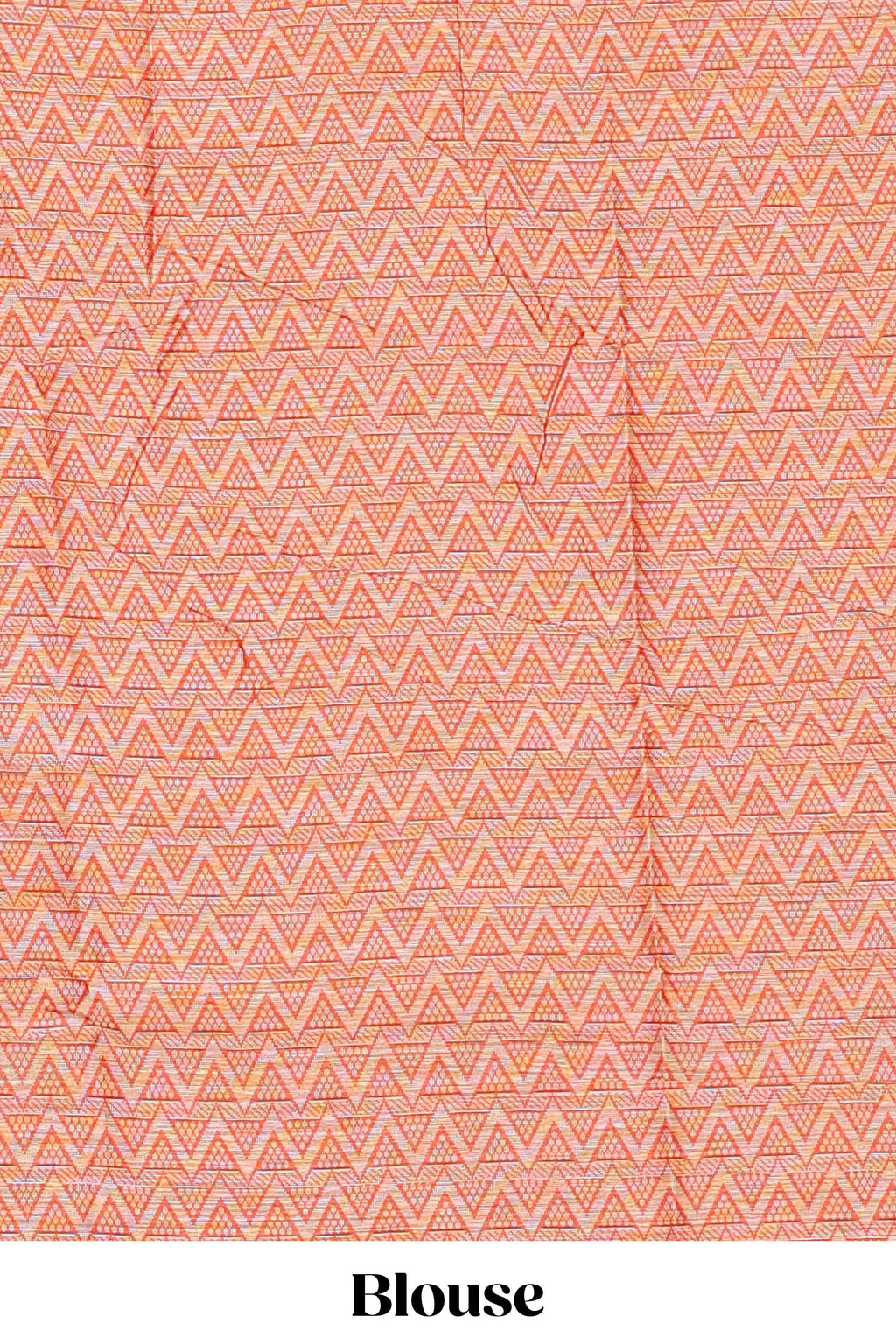 Orange paithani design motifs kota cotton saree with self border with beautiful palak motifs and contrast blouse
