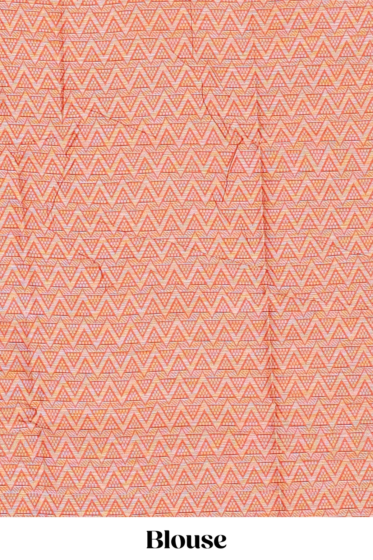 Orange paithani design motifs kota cotton saree with self border with beautiful palak motifs and contrast blouse