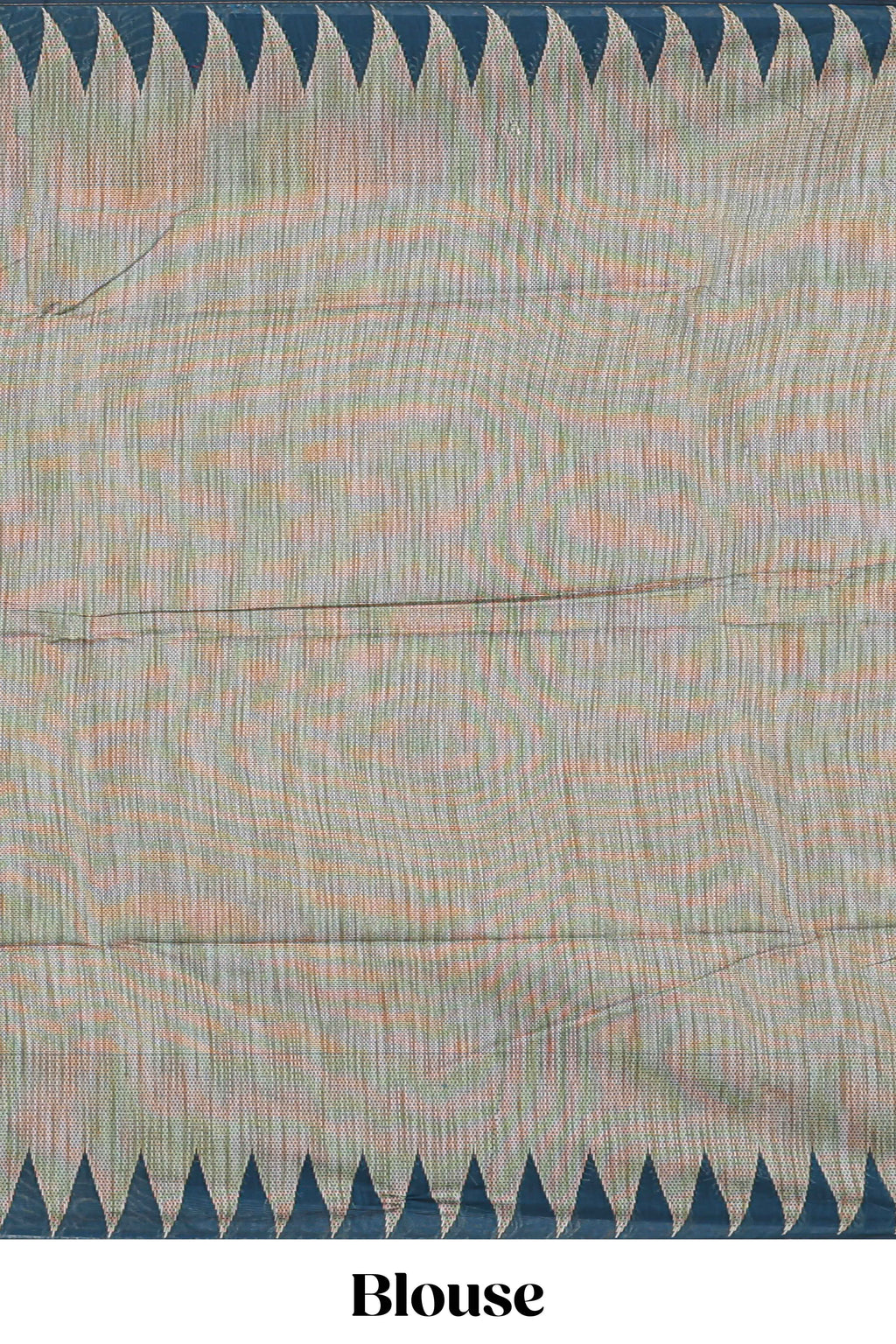 Deep teal blue paithani design motifs kota cotton saree with self border with beautiful palak motifs and contrast blouse