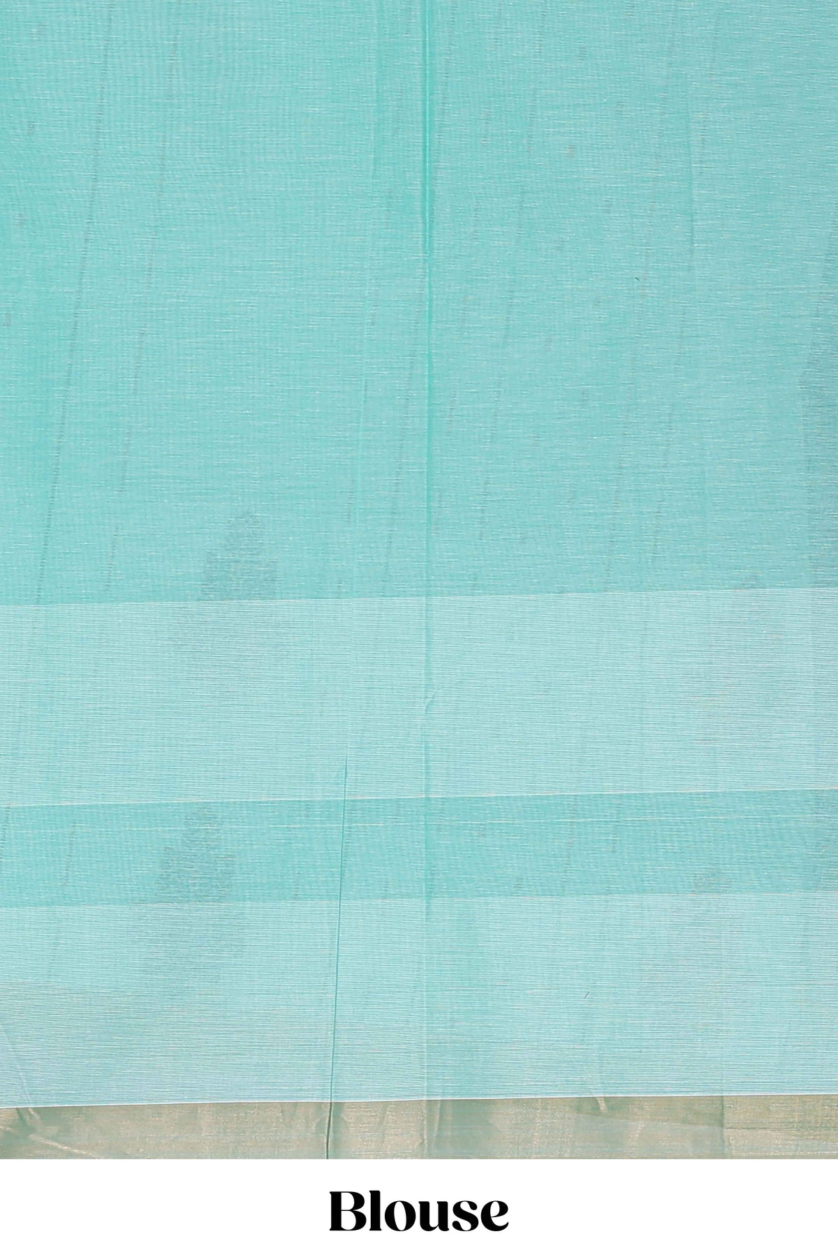 Light blue butta motif designs kovai cotton saree with contrast zari border and matching blouse