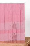 Pink butta motif designs kovai cotton saree with contrast zari border and matching blouse