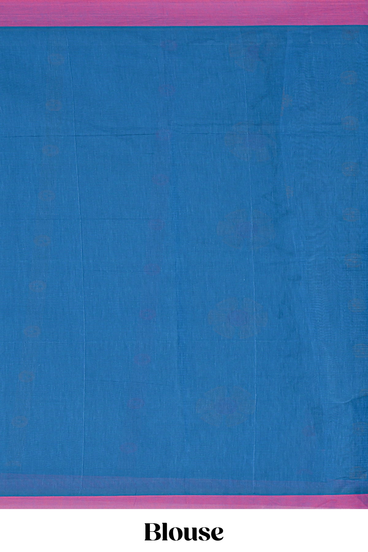 Ink blue floral butta motifs kovai cotton saree with contrast border and matching blouse along with manga motifs pallu