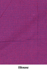 Lavender floral and striped kovai cotton saree with self border and contrast blouse