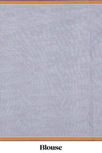Grey shade floral design kovai cotton saree with contrast border and matching blouse
