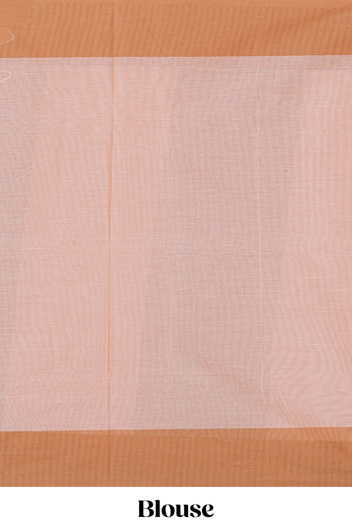 Blush pink geometric striped kovai cotton saree with contrast border and matching blouse