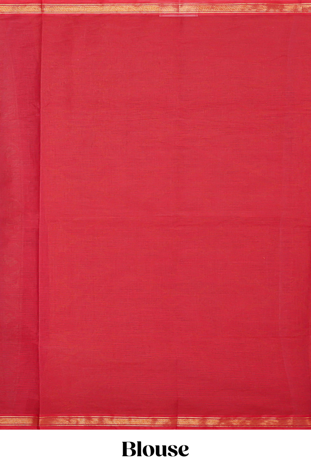 Red shade floral designed kovai cotton saree with self zari border and matching blouse