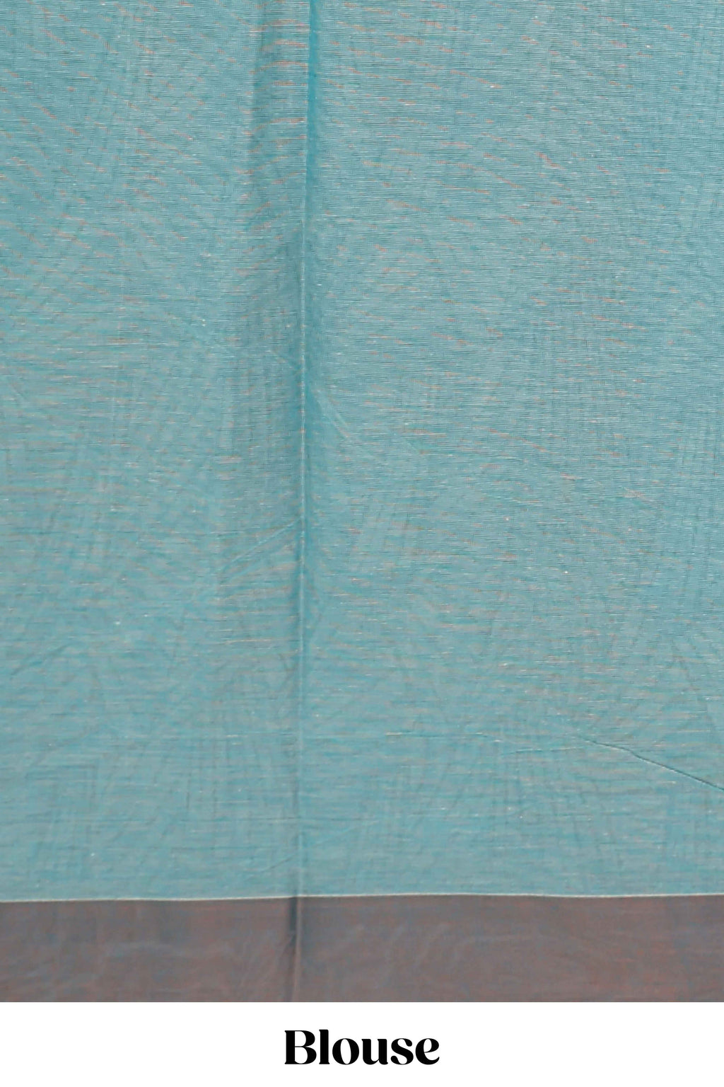 Blue geometric designed kovai cotton saree with contrast border and matching blouse