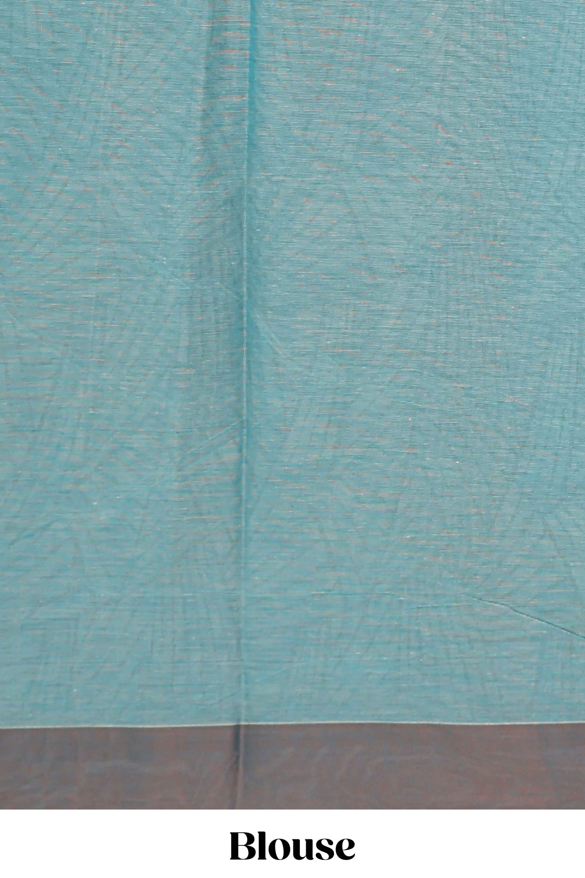 Blue geometric designed kovai cotton saree with contrast border and matching blouse