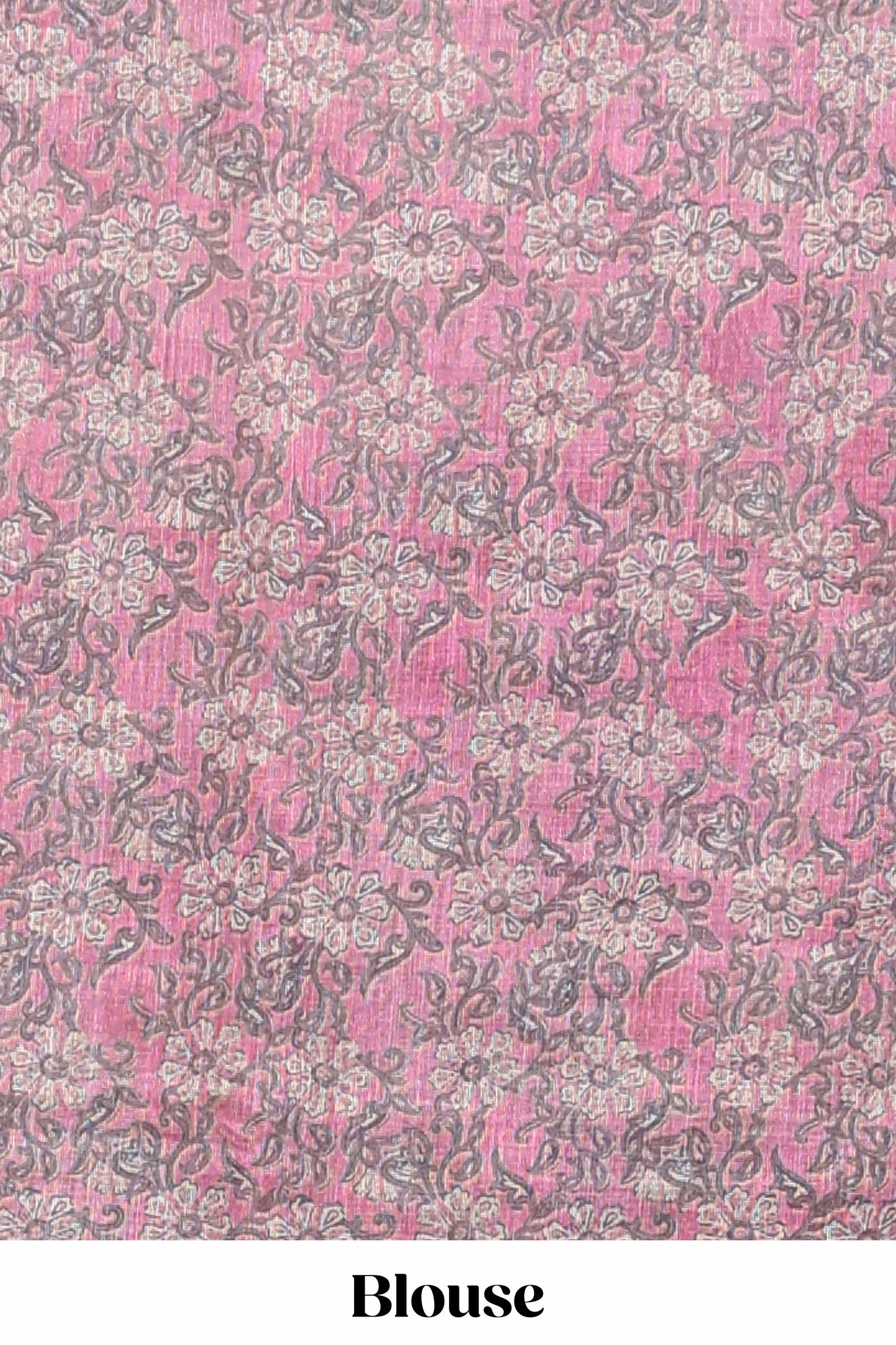 Beige linen cotton saree with purple shibori print, self zari border and floral design pallu