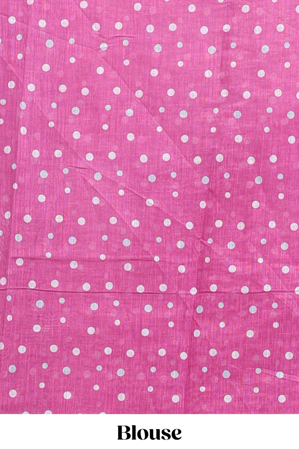 Pink winter themed linen cotton saree with self border and matching blouse
