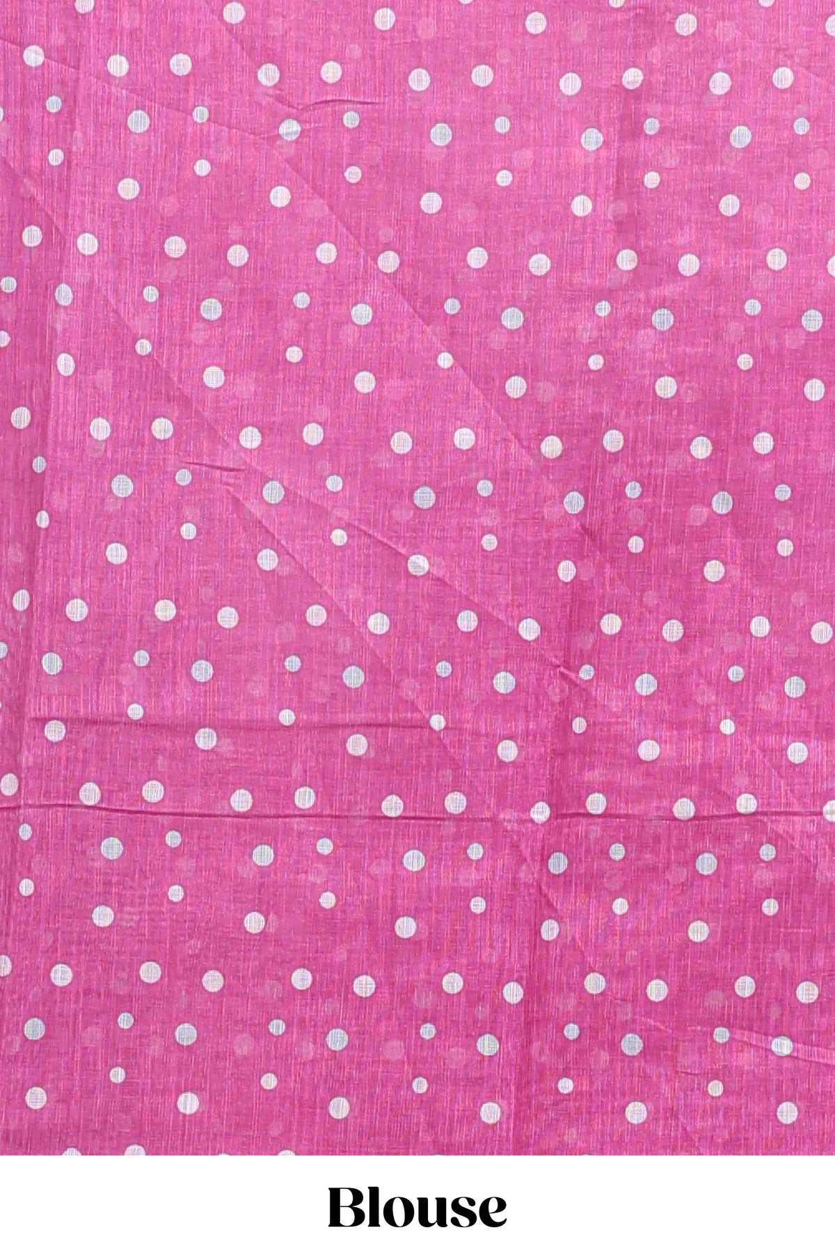 Pink winter themed linen cotton saree with self border and matching blouse