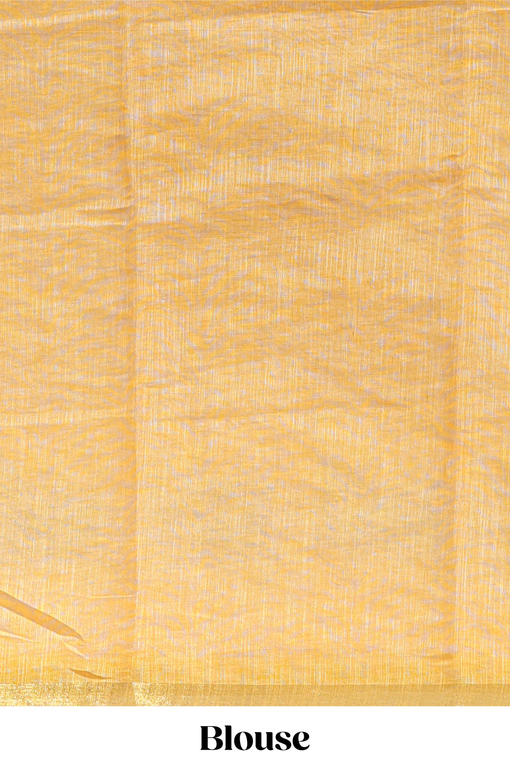 Yellow pichwai cow prints & Zebra inspired pattern linen cotton saree with self zari border and matching blouse
