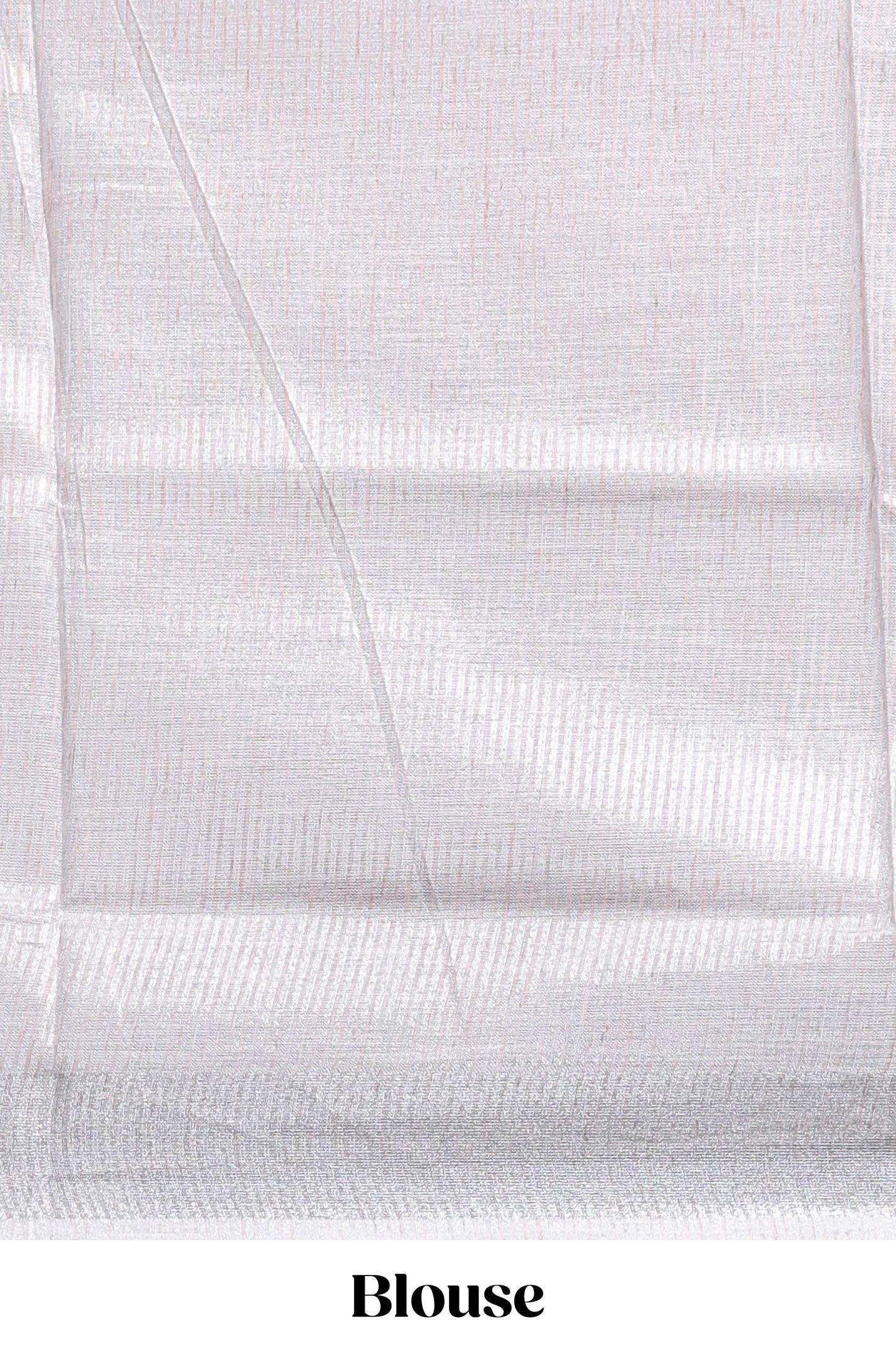 Pink abstract line scribble design linen cotton saree with self zari border and matching plain blouse