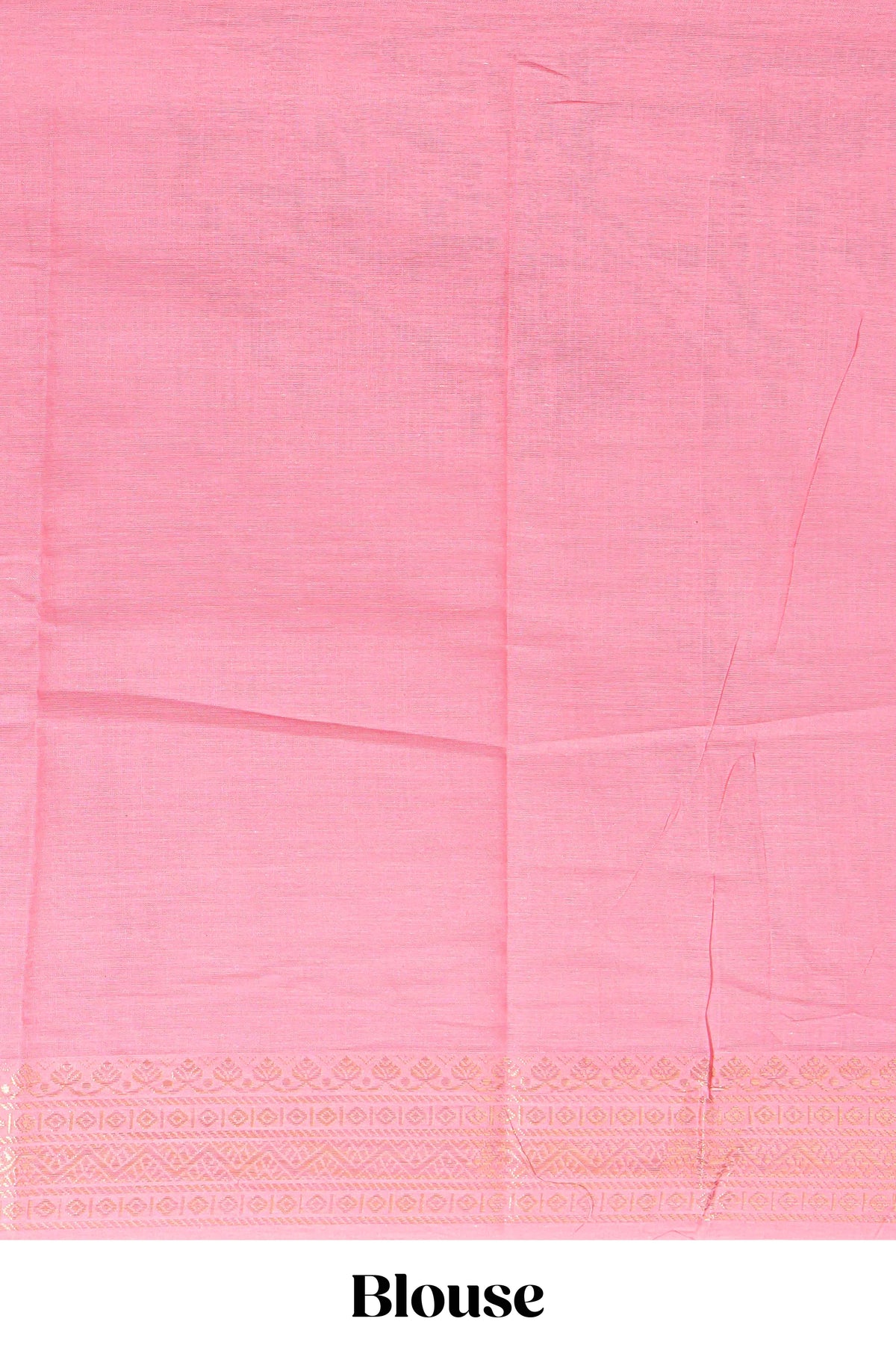 Linen saree with a pink colour  featuring floral patterns with a contrast  floral printed pallu and zari border with tassel along with contrast blouse