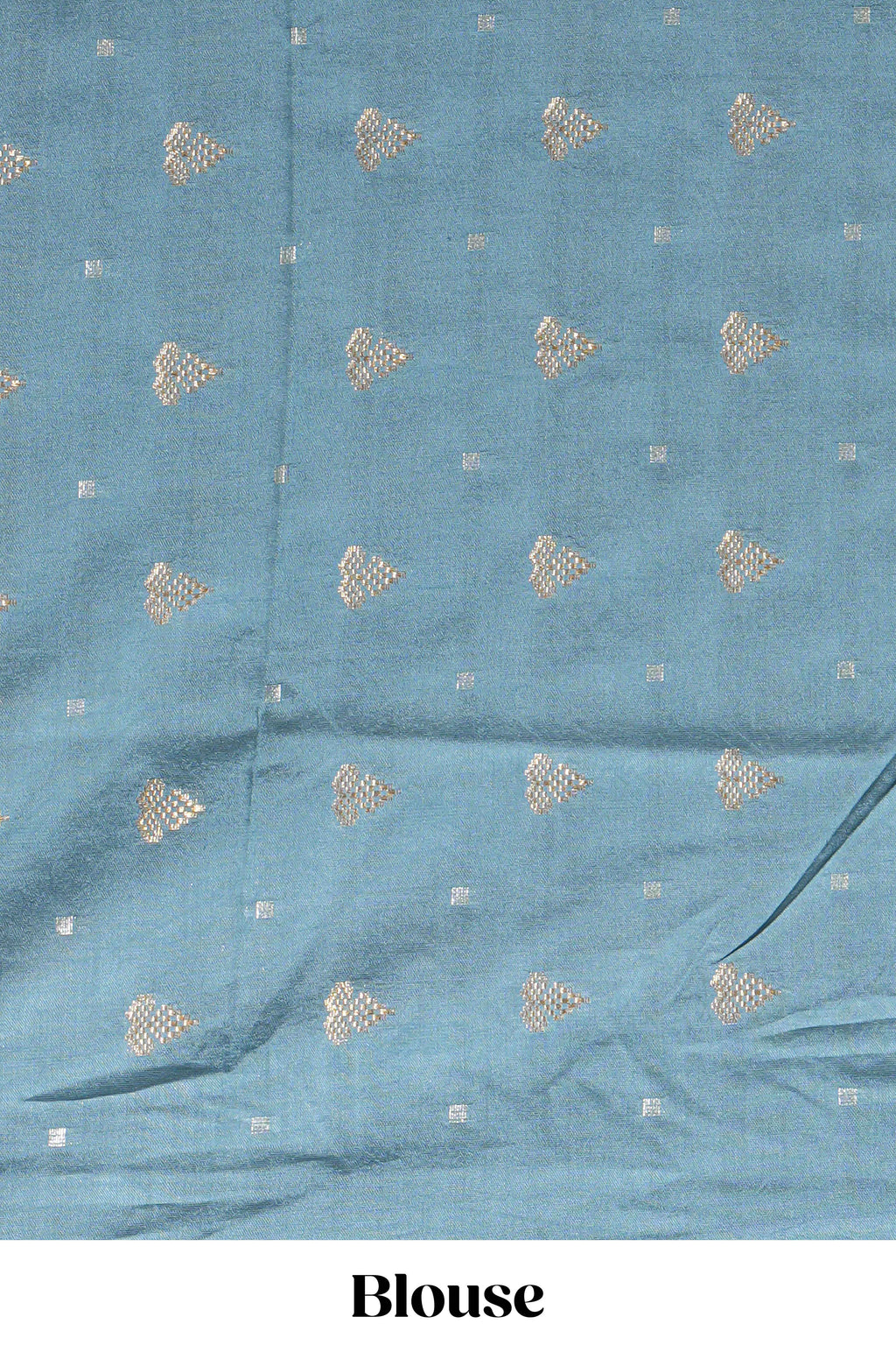 Soft pink linen saree with floral print highlighted with a contrast floral pallu and metallic zari border along with contrast blouse piece