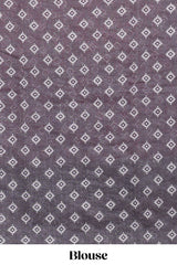 Pink crack design linen cotton saree with contrast zari border and printed blouse