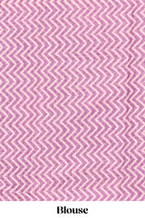 Purple round butta design linen cotton saree with self zari border and chevron printed blouse