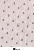 Lavender magenta floral print motifs linen cotton saree with contrast zari border and printed motifs blouse