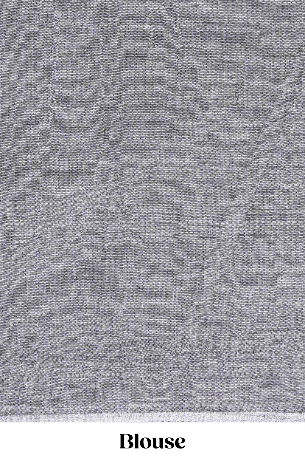 Grey Shade Linen Cotton Saree with Self Border and  Matching Plain Blouse