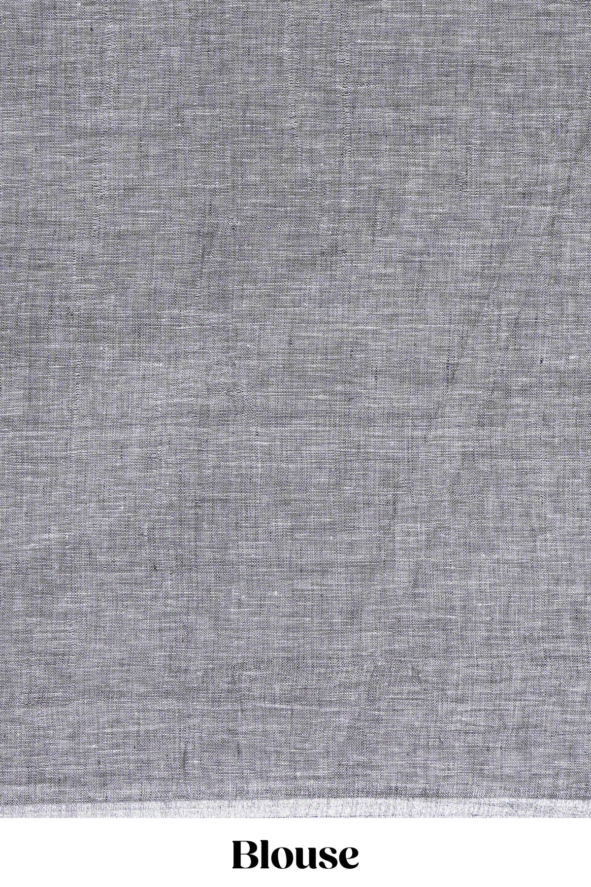 Grey Shade Linen Cotton Saree with Self Border and  Matching Plain Blouse