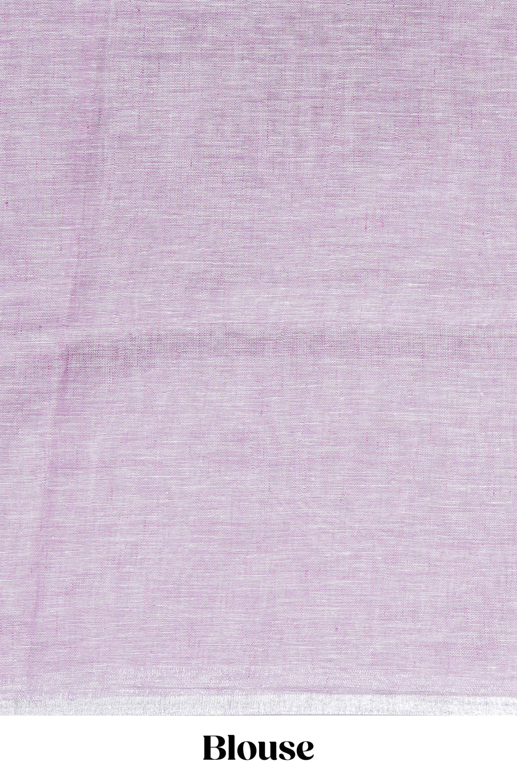 Pink unique motifs design linen cotton saree with self border and plain blouse