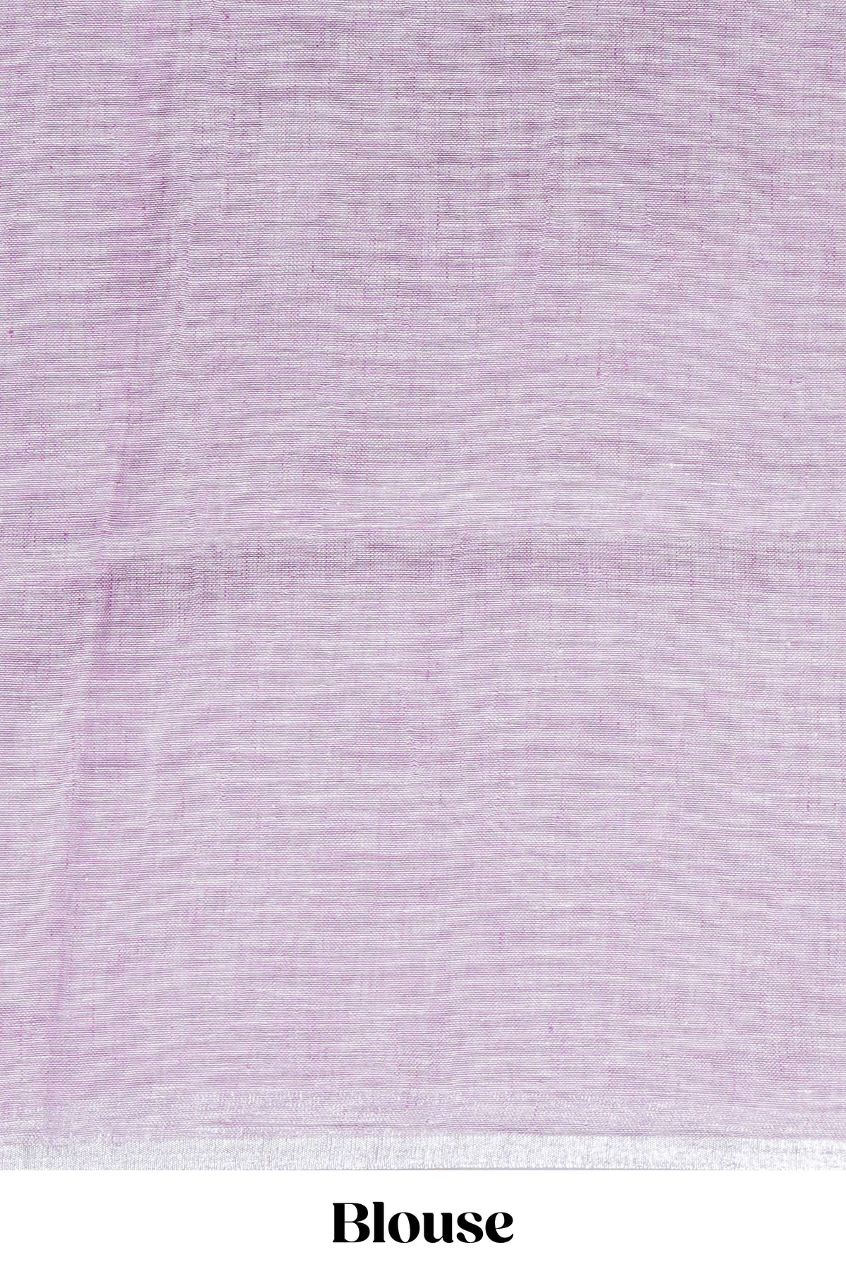 Pink unique motifs design linen cotton saree with self border and plain blouse