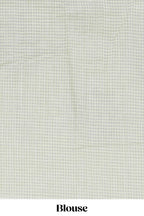 Pastel yellow linen saree tree motifs and tiny sequin with scalloped border and matching blouse