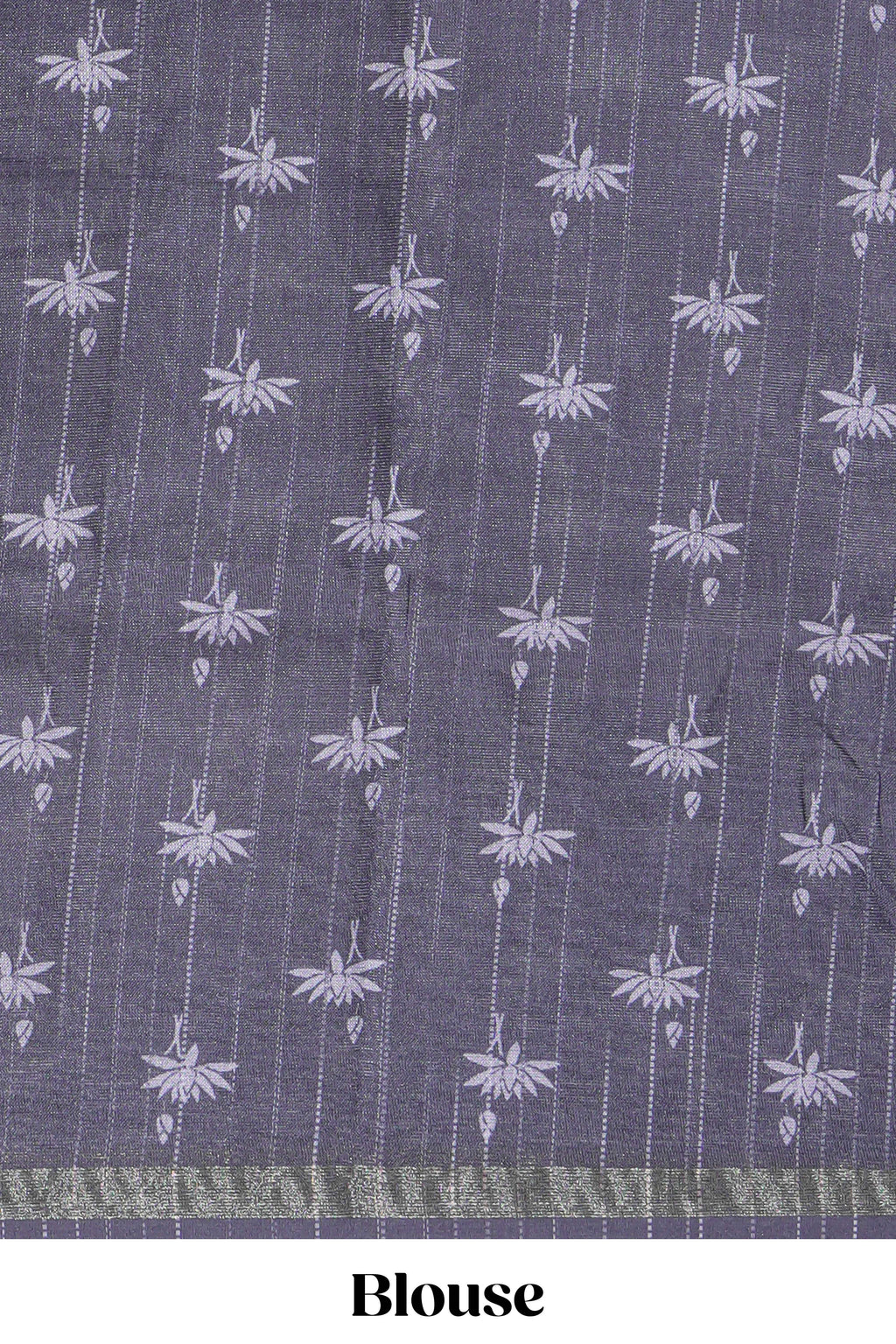 Black and white architectural cityscape print linen cotton saree with contrast border and blouse
