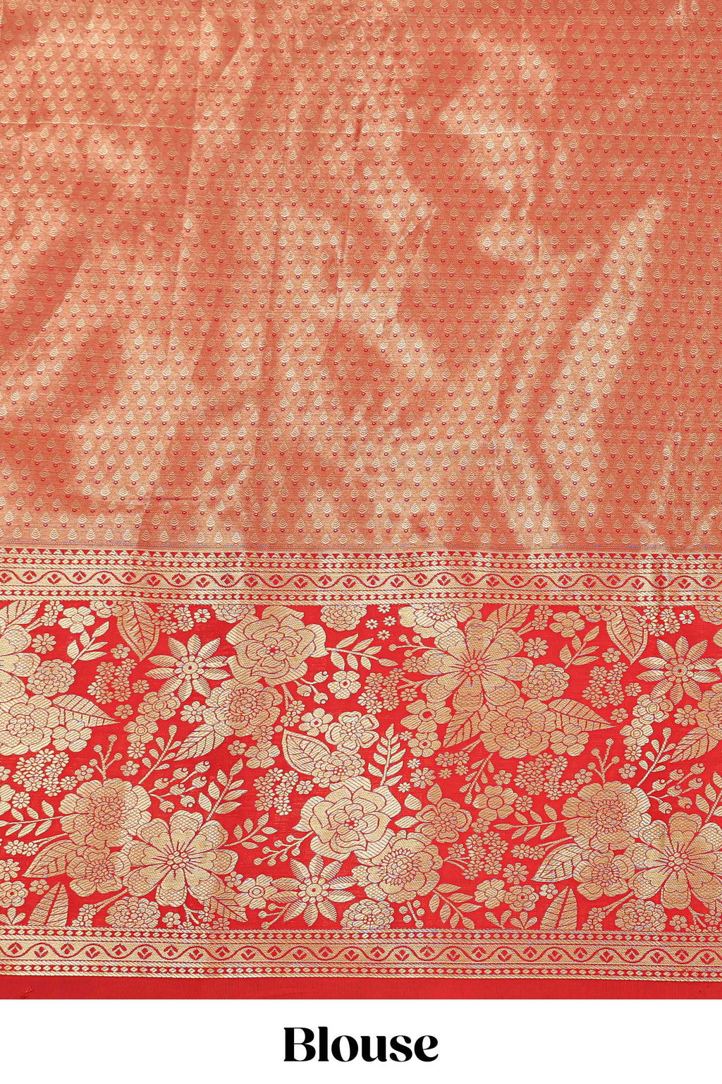 Sky blue jacquard floral zari design half saree with contrast zari border and dhavani
