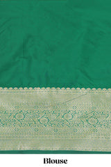 Pink striped zari design half saree with contrast zari border and dhavani