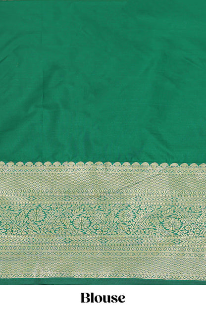 Pink striped zari design half saree with contrast zari border and dhavani