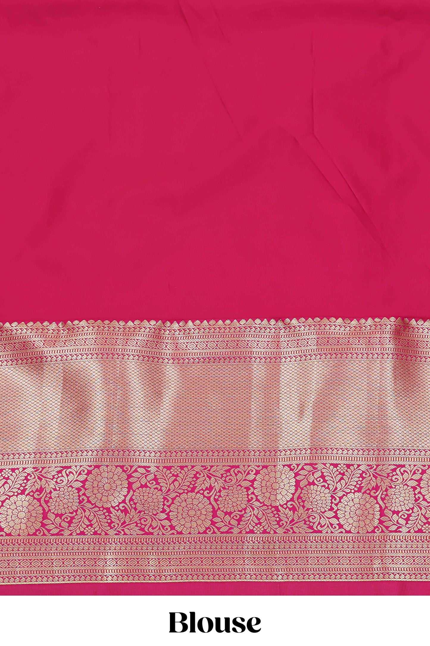 Green jacquard birds and floral zari design half saree with contrast zari border and dhavani