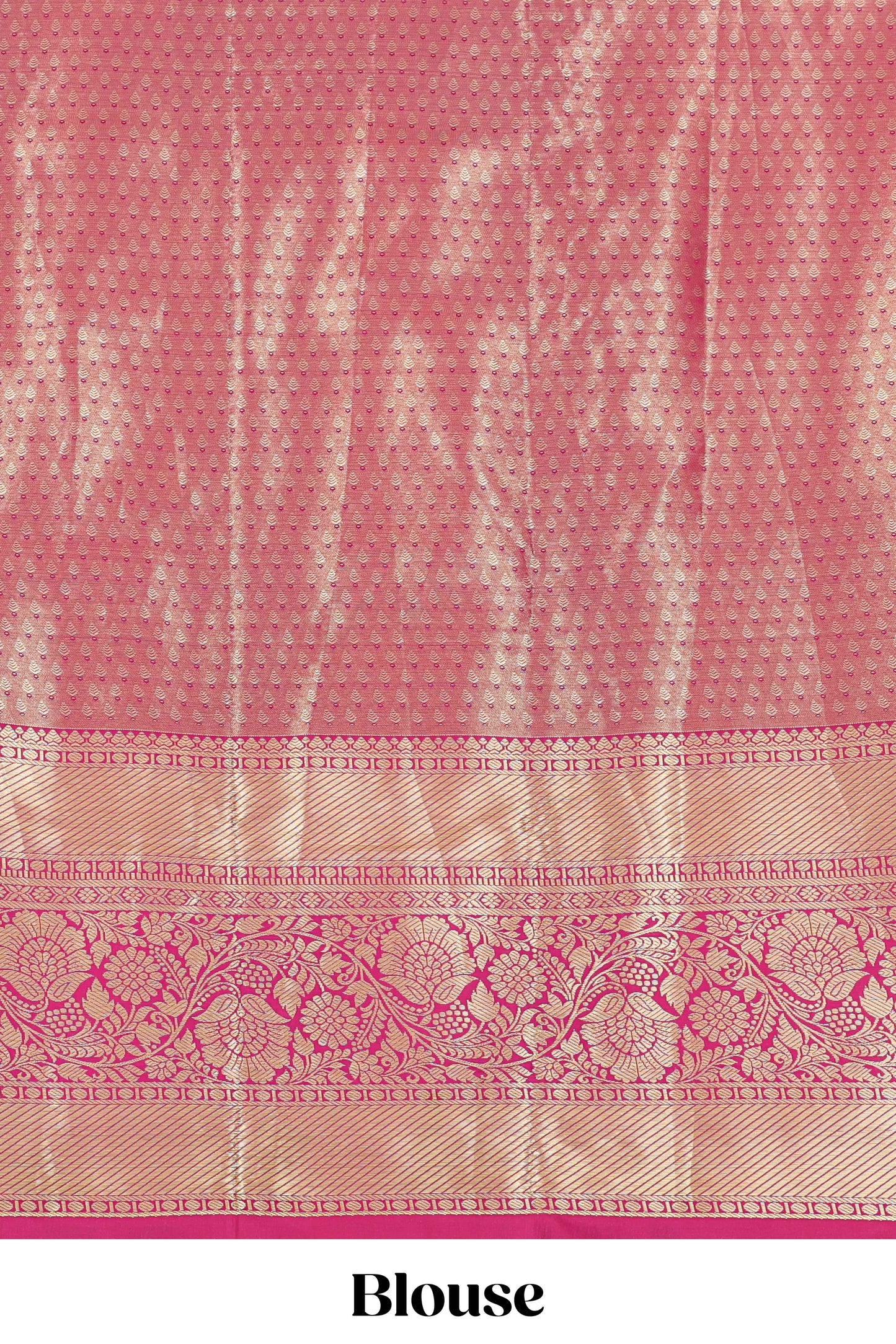 Pastel lavender jacquard floral zari design half saree with contrast zari border and dhavani