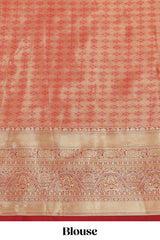Green lavender jacquard floral zari design half saree with contrast zari border and dhavani