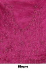 Rose colour net lehenga featuring delicate embroidery with a borderless design paired with a matching self shawl