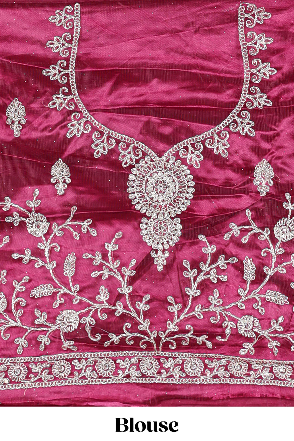 Beautiful net lehenga with intricate embroidery stone work and contrast border paired with a contrast net shawl